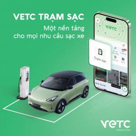 Ứng dụng VETC tích hợp thao tác tìm kiếm, kích hoạt sạc và thanh toán các trạm sạc khác nhau