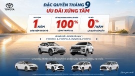 Toyota Việt Nam bán 4.900 xe trong tháng 8, tung loạt ưu đãi lớn cho khách mua xe tháng 9