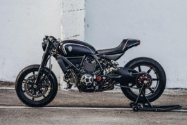 Ducati Scrambler siêu nhẹ với bản độ Cafe Racer