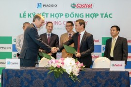Tập đoàn Piaggio ký thỏa thuận với Castrol làm nhà cung ứng dầu nhớt toàn cầu