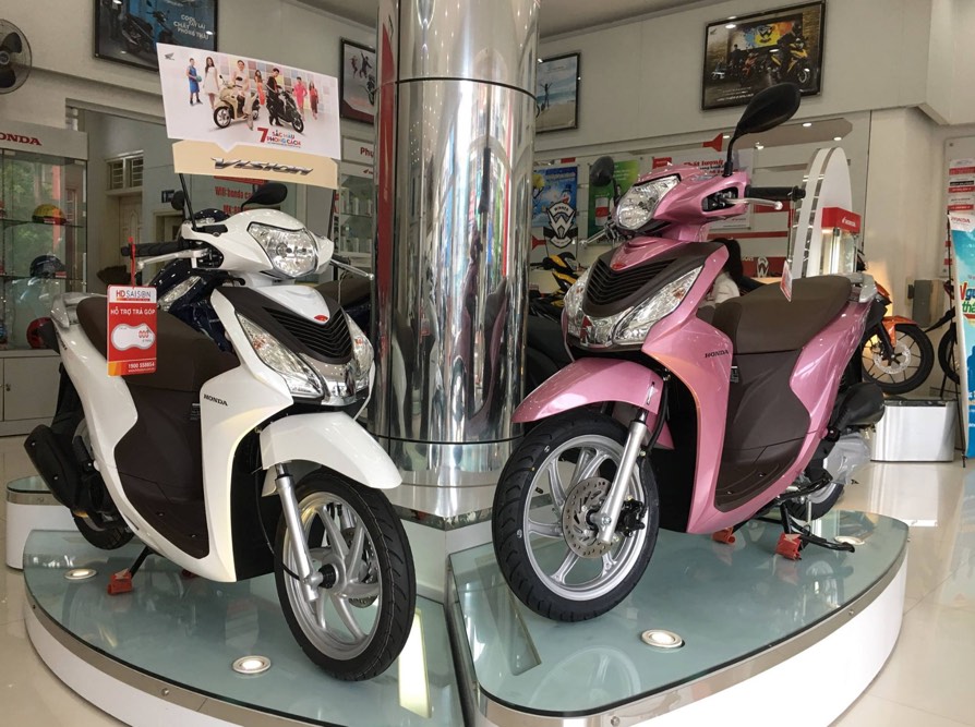 Xe máy Honda Vision 2019 cũ giá bao nhiêu tại TPHCM